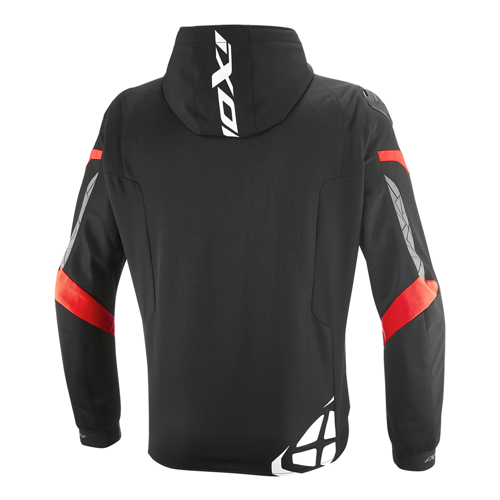 Pulsion Air - Hard Mesh Motorcycle Riding Jacket (Black/White/Bright Red)
