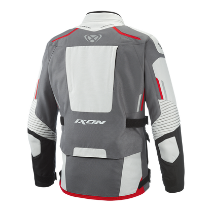 Midgard - All Season Motorcycle Touring Jacket (Grey/Black/Red)