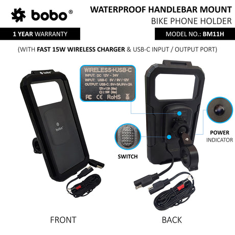 BM11H - Waterproof Handlebar (With Charger)
