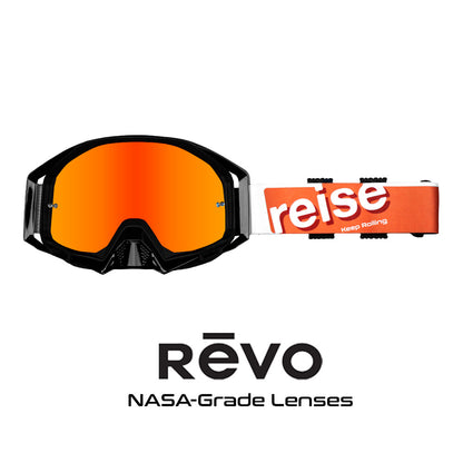 Revver (Revo) - Anti Fog & Anti Scratch MX Goggles (Orange)