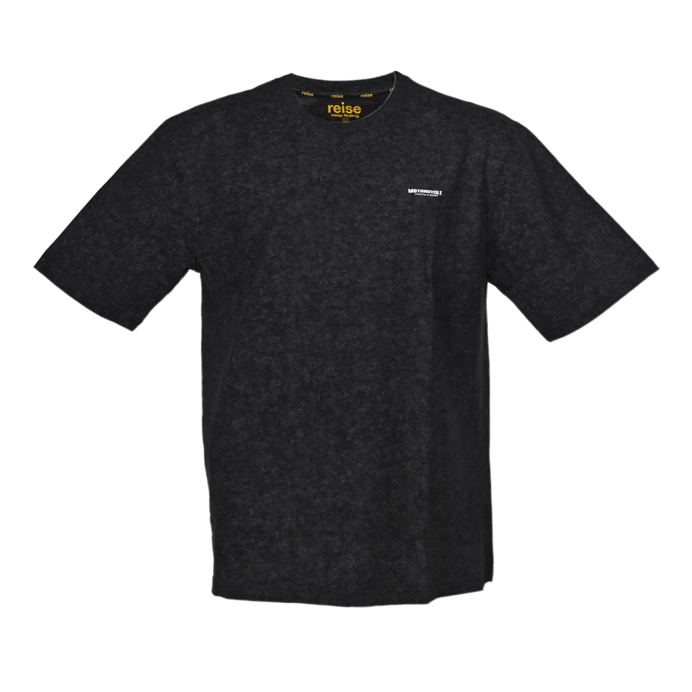 Black Washed Black T-shirt – ReiseMoto