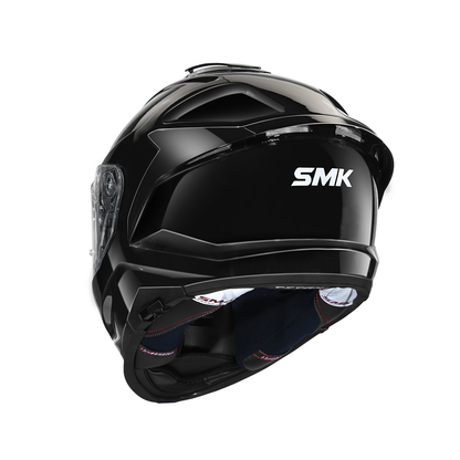 SMK Titan Solid Gloss Black Helmet – ReiseMoto