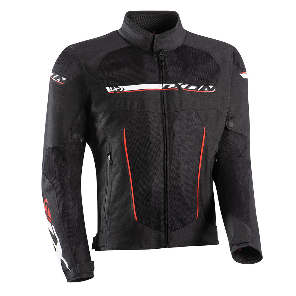 T-Rex - All Weather Riding Jacket (Black/White/Red)