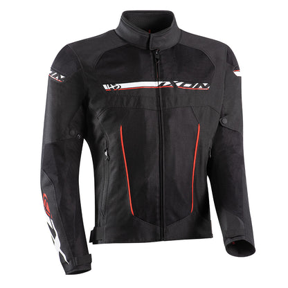 T-Rex - All Weather Riding Jacket (Black/White/Red)