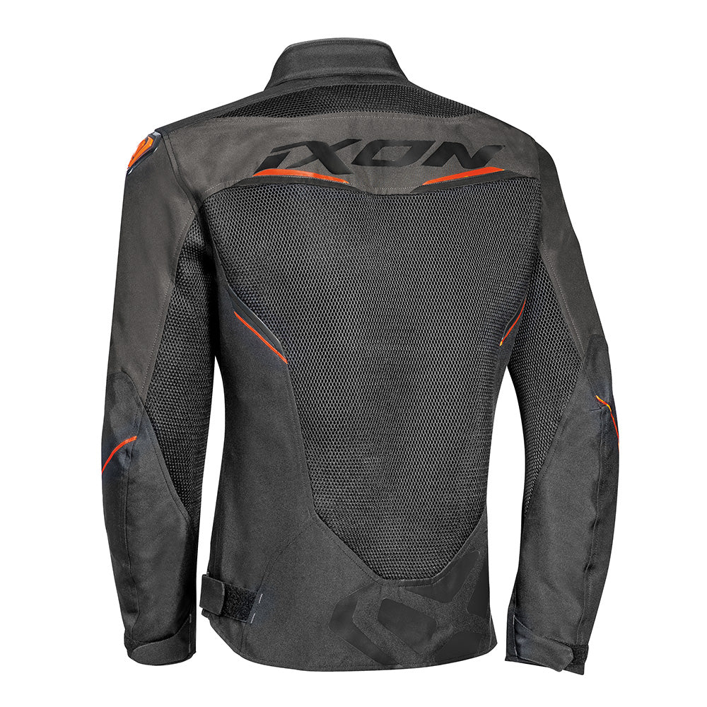 Draco - 3D Mesh Sport Touring Jacket (Black/Anthracite/Orange)