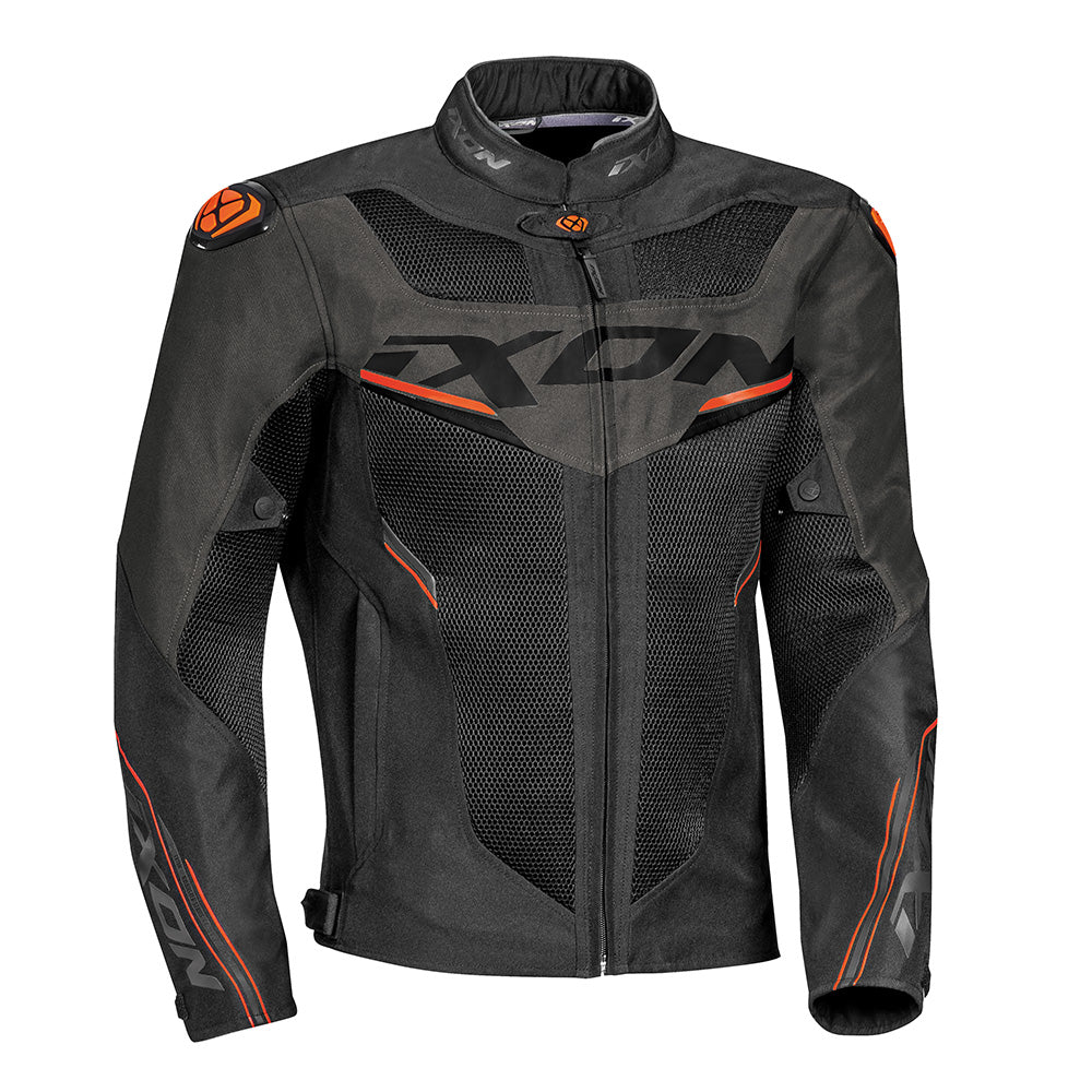 Ixon Draco Black/Anthracite/Orange Motorcycle Jacket – ReiseMoto