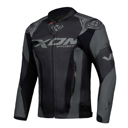 Vortex 3 - Leather Racing Jacket (Black)