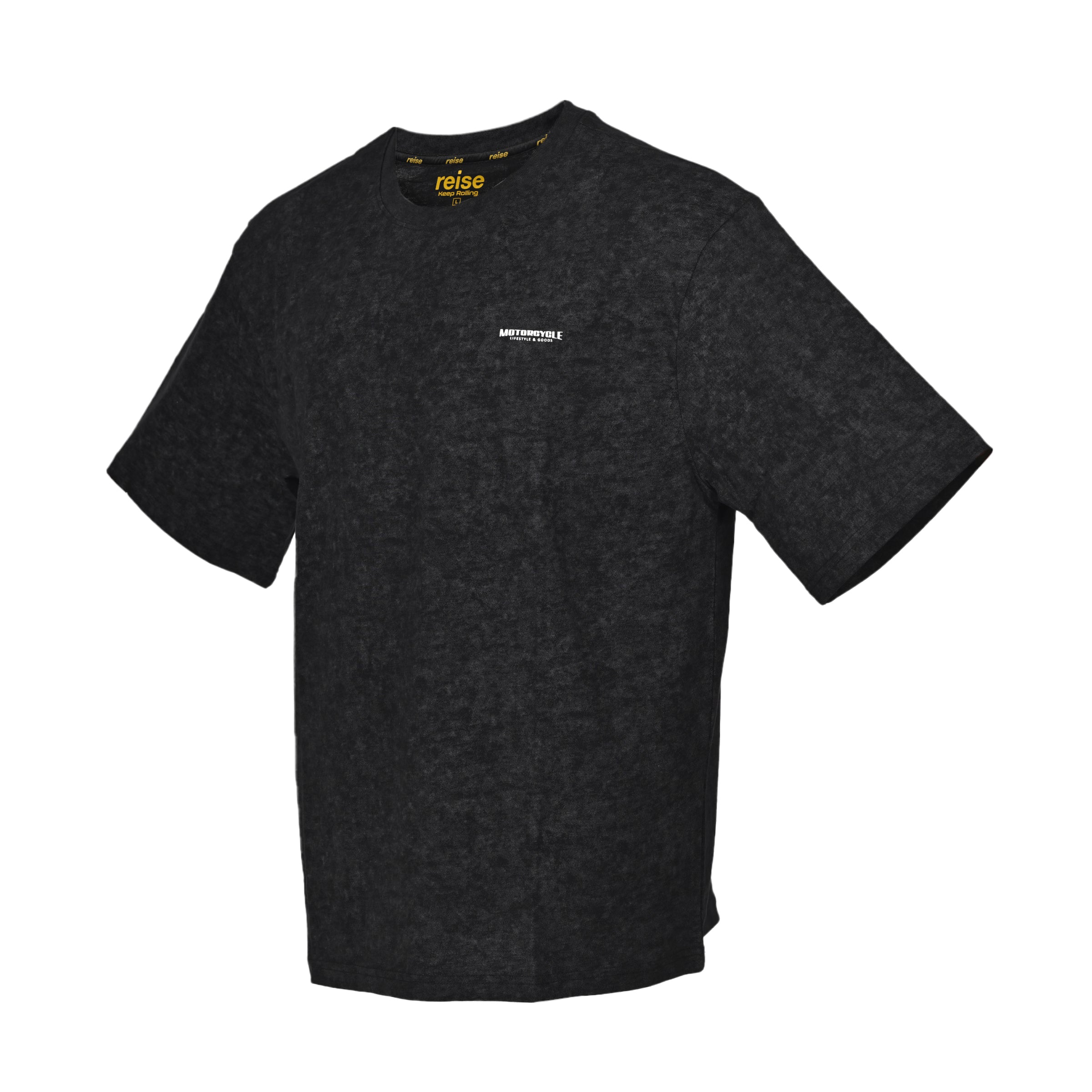 Black Washed Black T-shirt – ReiseMoto