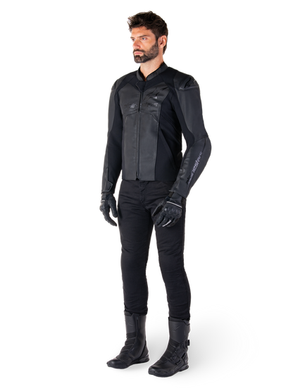 Faster V3 Airflow - Leather Jacket (Black/Black)