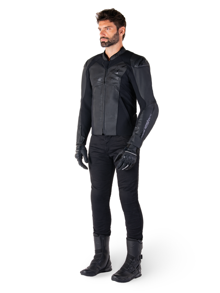 Faster V3 Airflow - Leather Jacket (Black/Black)