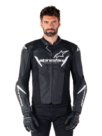 Faster V3 Airflow - Leather Jacket (Black/White)