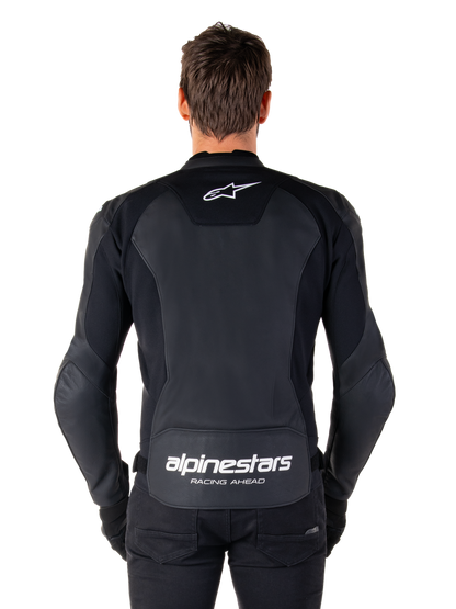 Faster V3 Airflow - Leather Jacket (Black/White)