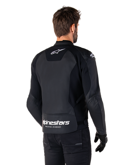 Faster V3 Airflow - Leather Jacket (Black/White)