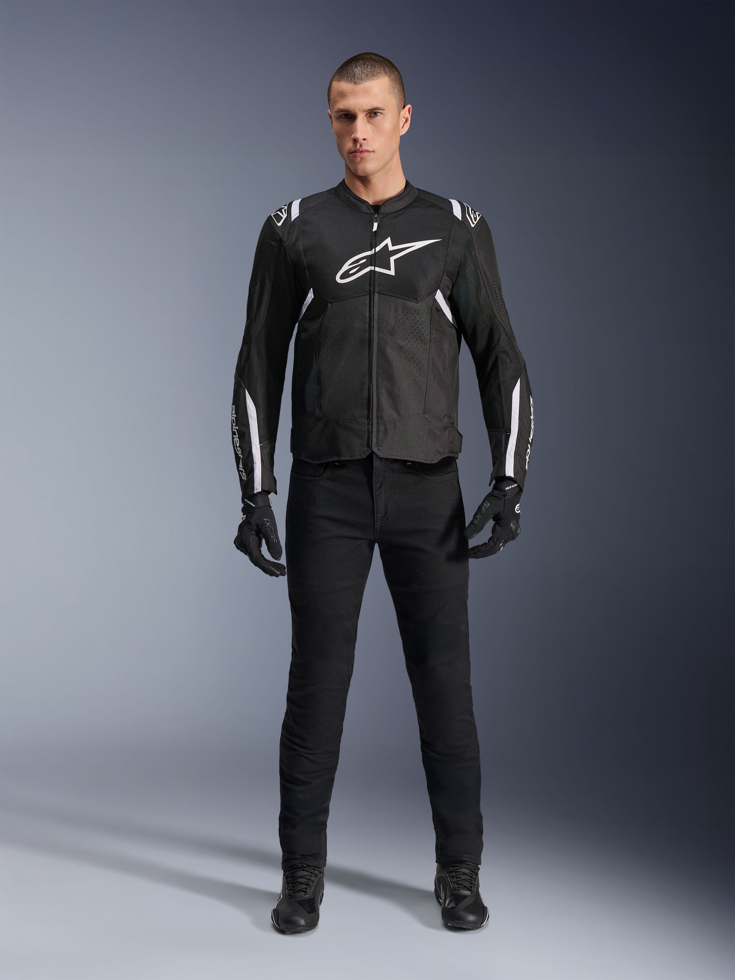 T-Sps Air V2 - Summer Riding Jacket (Black/White)