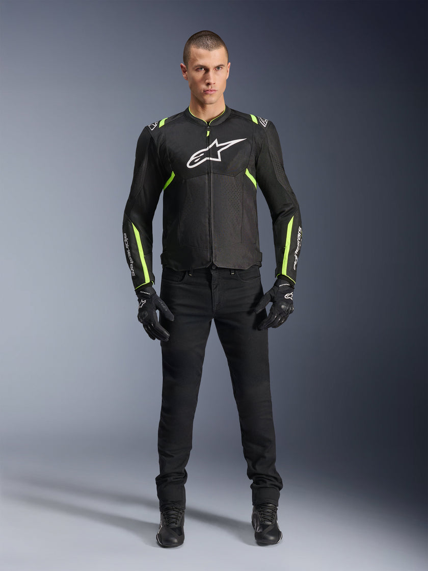 T-Sps Air V2 Jacket - Black Yellow Fluo – Reise Moto