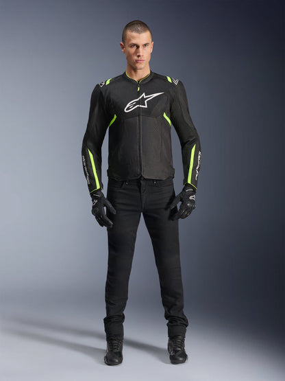 T-Sps Air V2 - Summer Riding Jacket (Black/Yellow/Fluo)