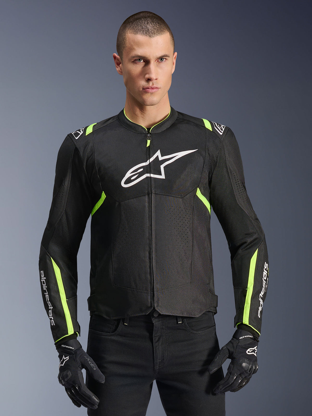 T-Sps Air V2 Jacket - Black Yellow Fluo