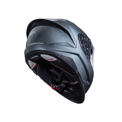 Titan Solid - Motorcycle Riding Helmet (Anthracite/Gun Grey)