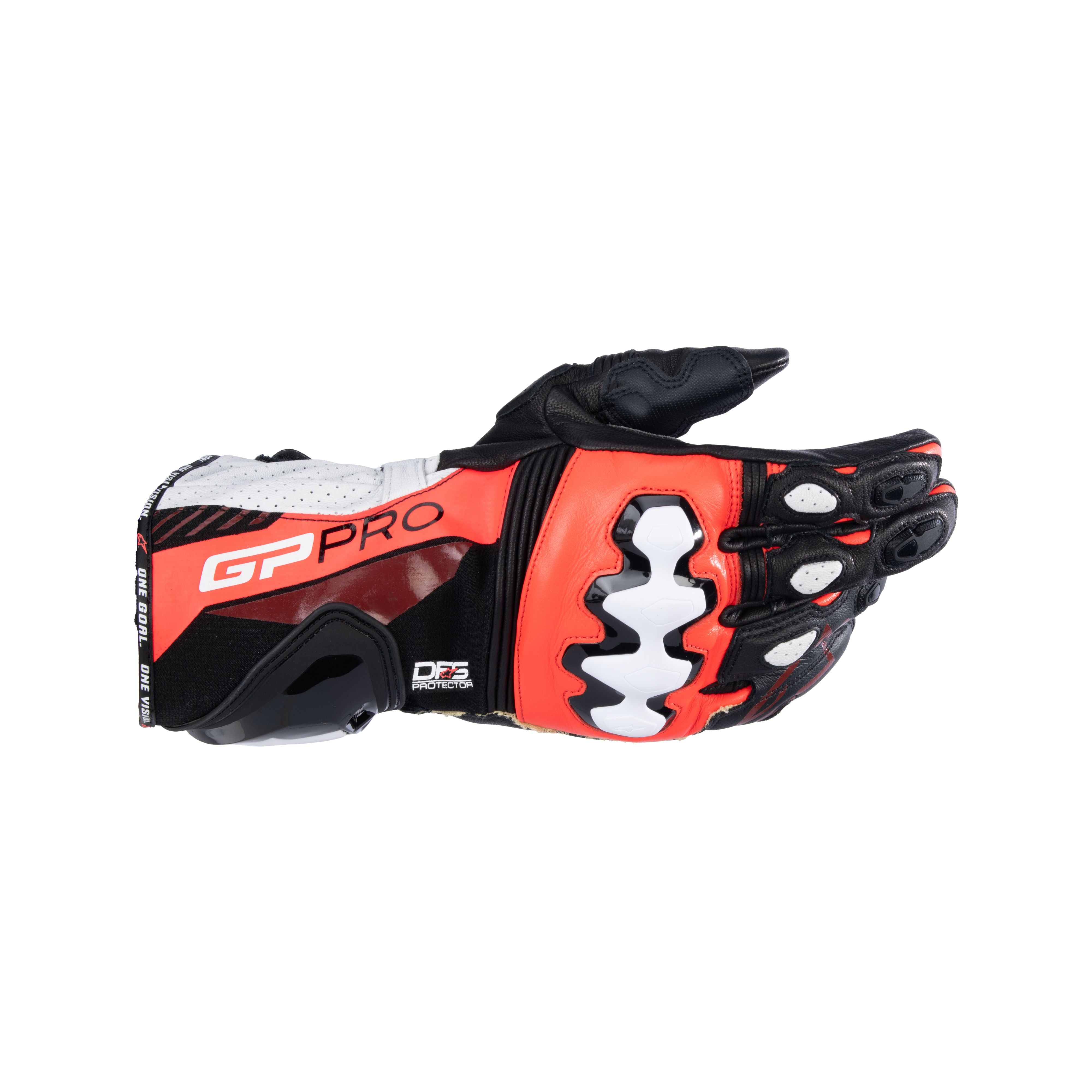 Gp Pro R4 Gloves - Black Red Fluo White