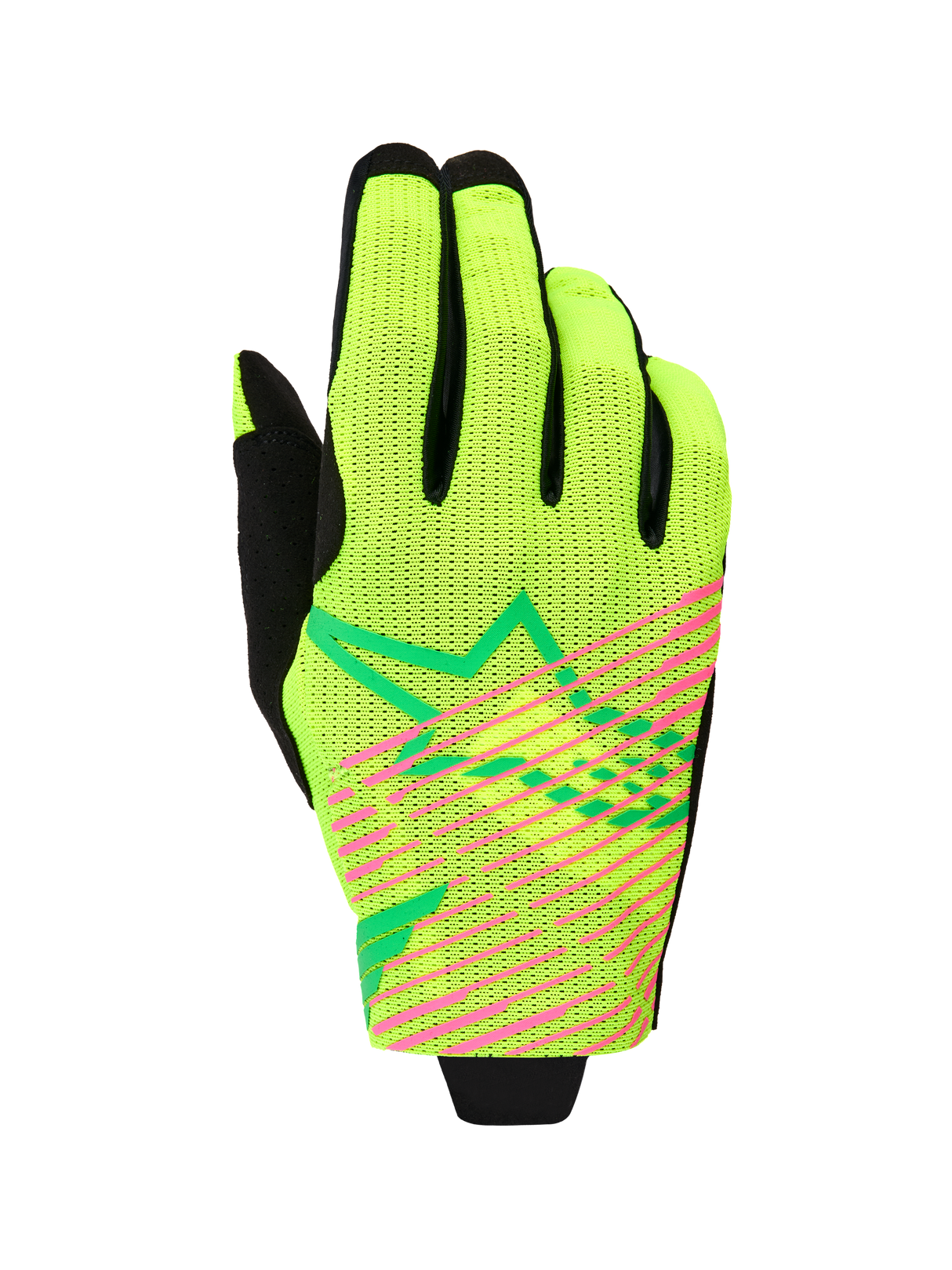 Radar Pro Gloves - Green Yellow Fluo Pink Fluo