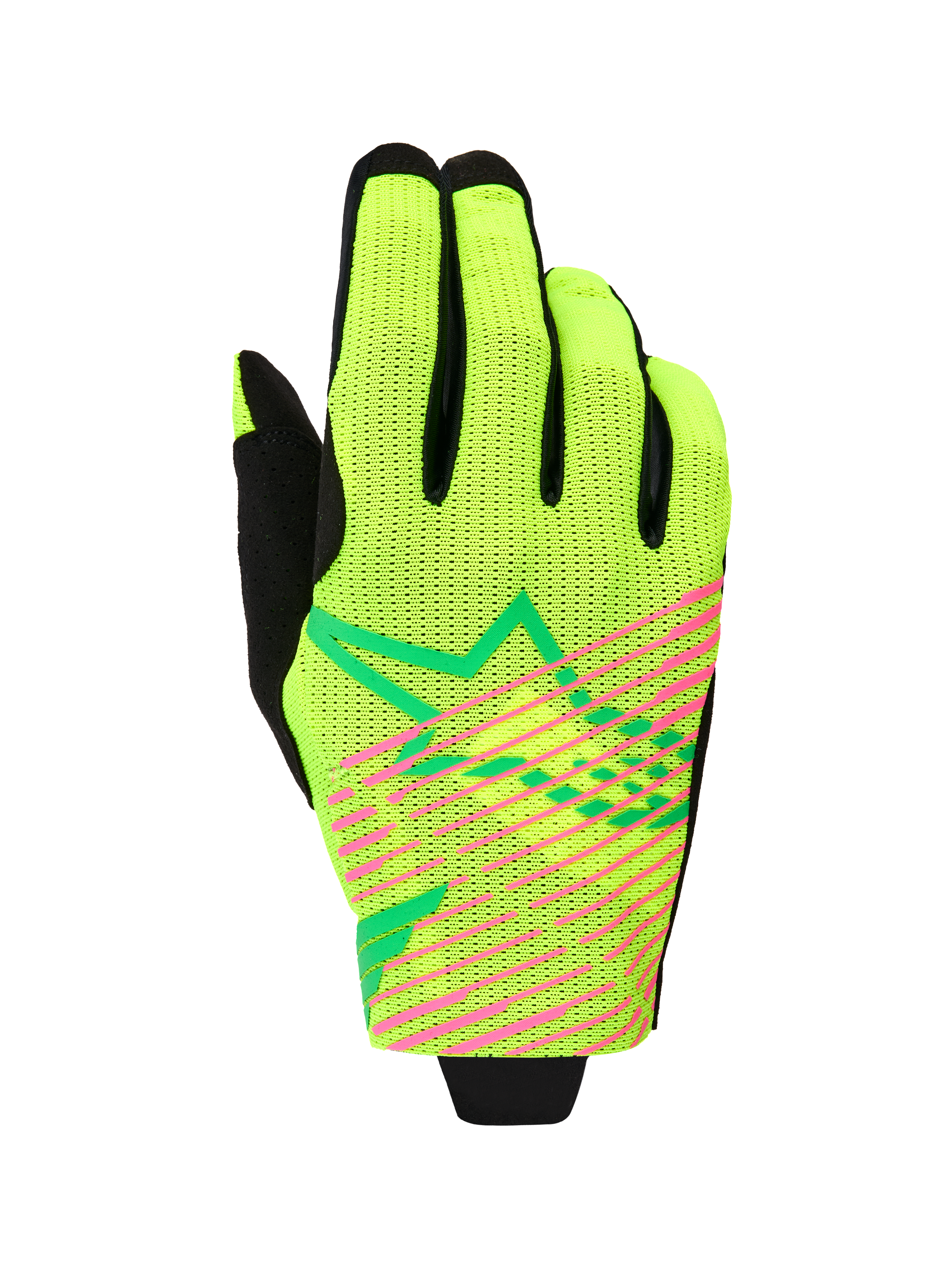 Radar Pro Gloves - Green Yellow Fluo Pink Fluo
