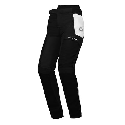 M -Njord - Motorcycle Adventure Riding Pants (Light Grey/Blue Neon Red)