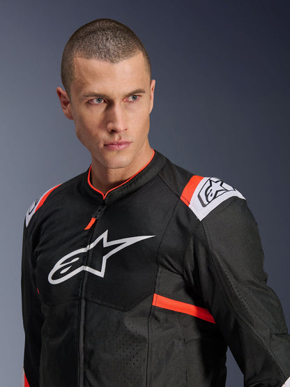 T-Sps Air V2 Jacket - Black Red Fluo