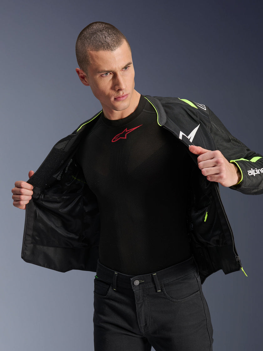 T-Sps Air V2 Jacket - Black Yellow Fluo – Reise Moto