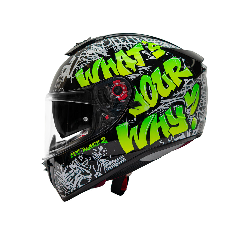 Blade 2 Sv Factory A6 - Motorcycle Riding Helmet (Fluor Gloss)