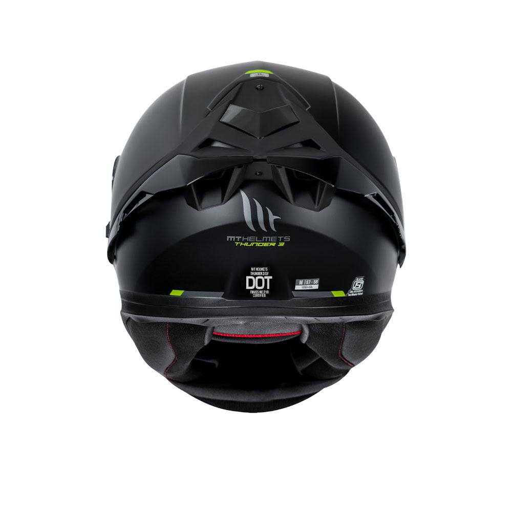 Thunder 3 Pro Solid - Motorcycle Riding Helmet (Matt Black)