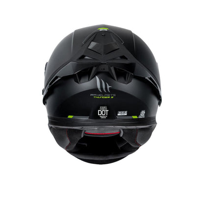 Thunder 3 Pro Solid - Motorcycle Riding Helmet (Matt Black)