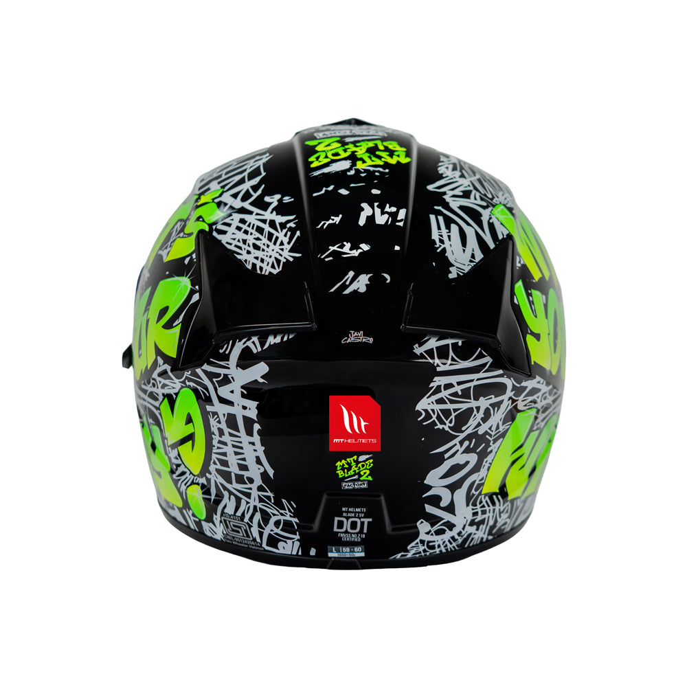 Blade 2 Sv Factory A6 - Motorcycle Riding Helmet (Fluor Gloss)