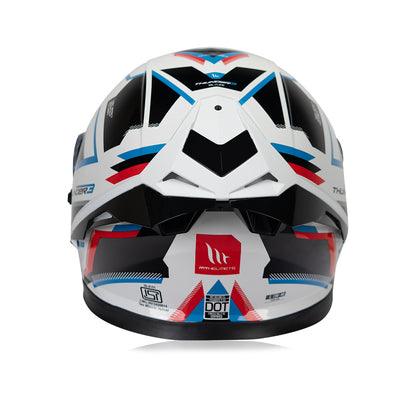 Thunder 3 Pro Blaze - Motorcycle Riding Helmet (Gloss White)