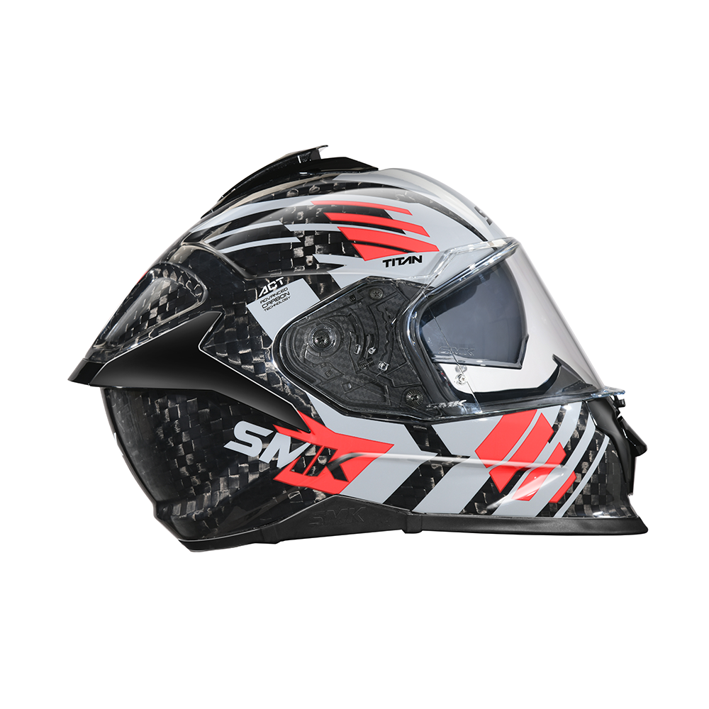 Titan Carbon T-Race GL263 - Motorcycle Riding Helmet (Black)