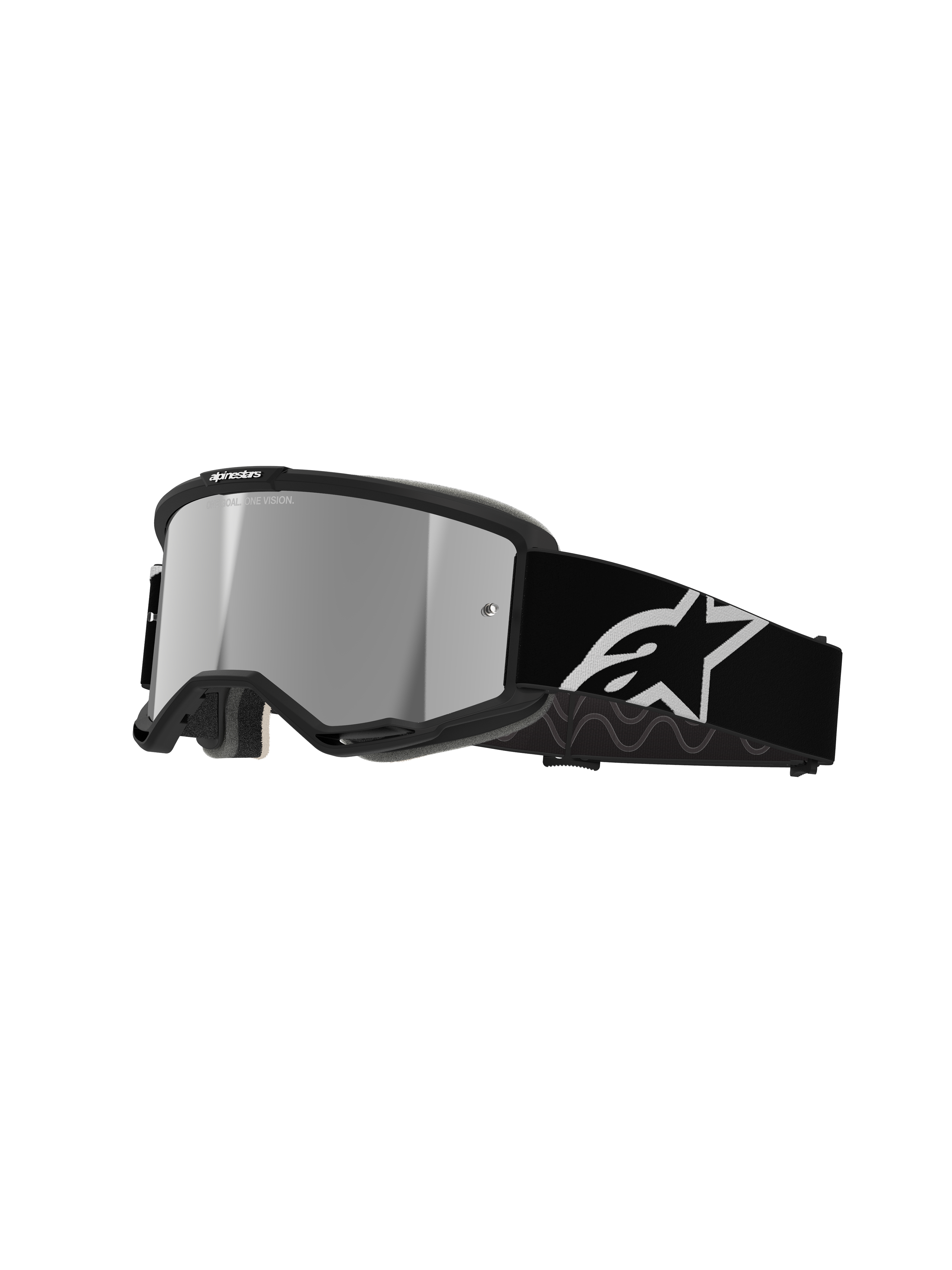 Vision 5 Corp Goggle - Black Mirror Silver