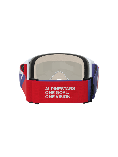Vision 5 Corp Goggle - Red Purple Mirror Red