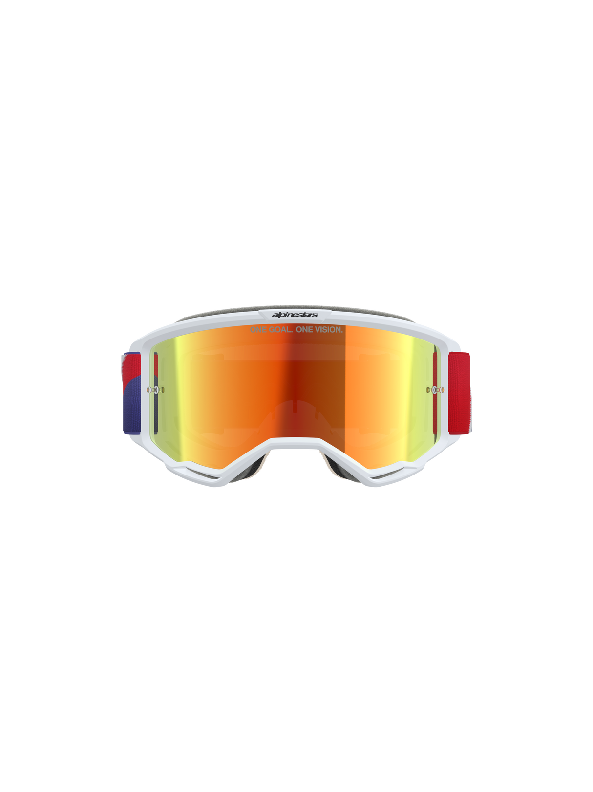 Vision 5 Corp Goggle - Red Purple Mirror Red
