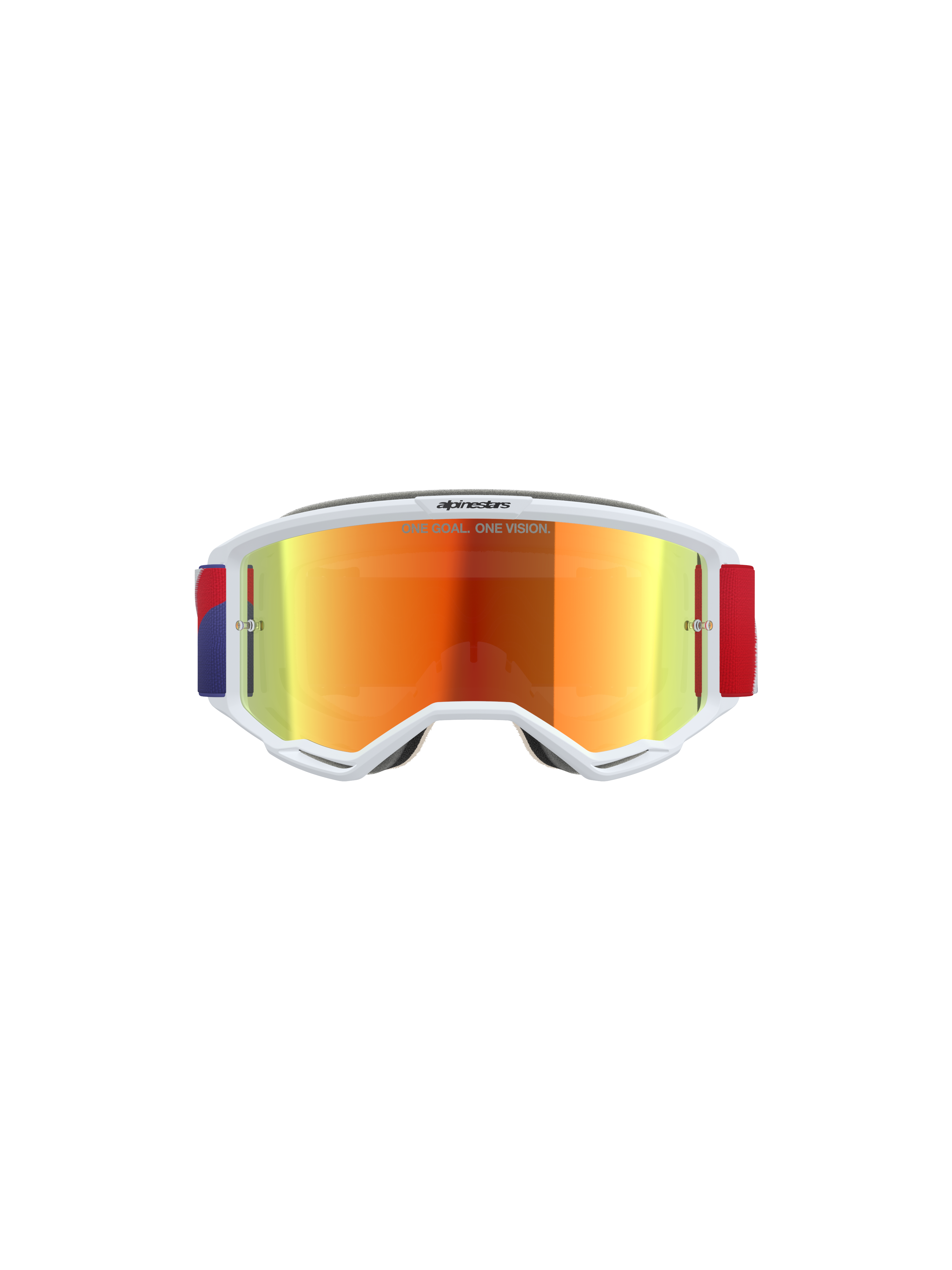 Vision 5 Corp Goggle - Red Purple Mirror Red