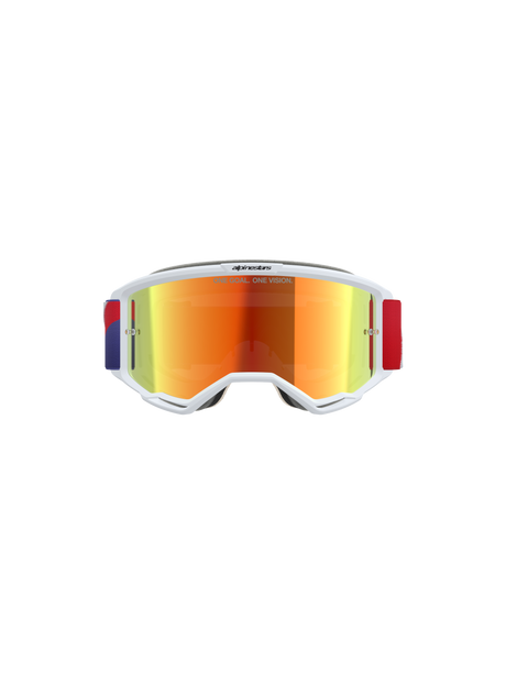 Vision 5 Corp Goggle - Red Purple Mirror Red