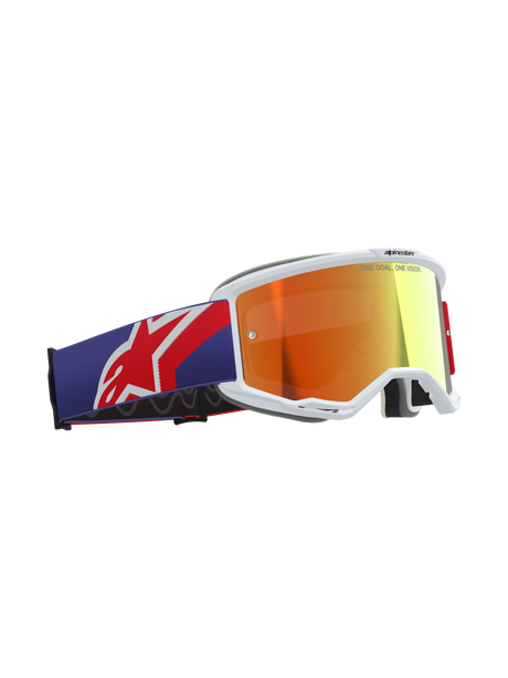 Vision 5 Corp Goggle - Red Purple Mirror Red