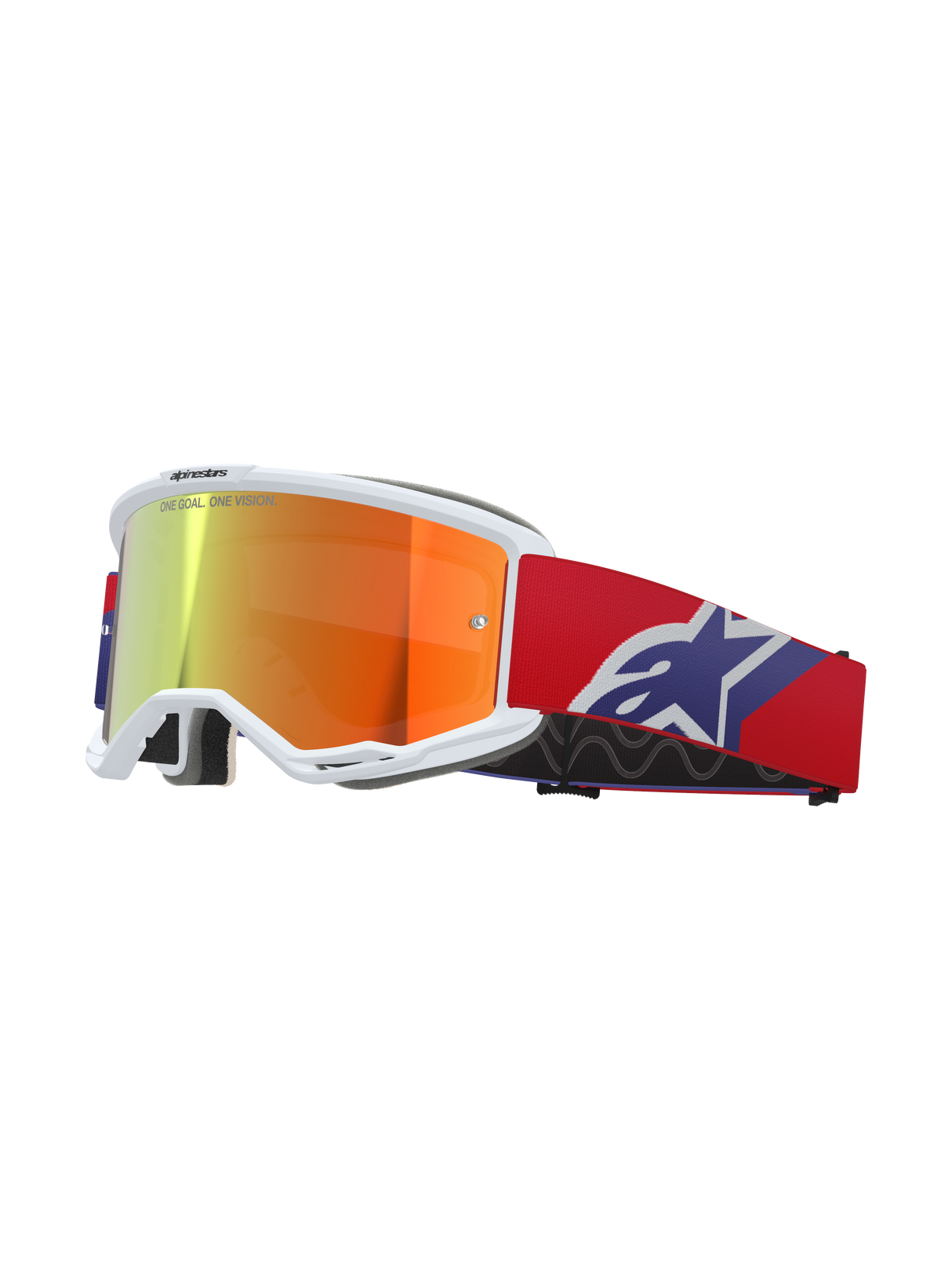 Vision 5 Corp Goggle - Red Purple Mirror Red