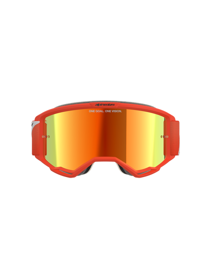 Vision 5 Corp Goggle - Orange Mirror Red