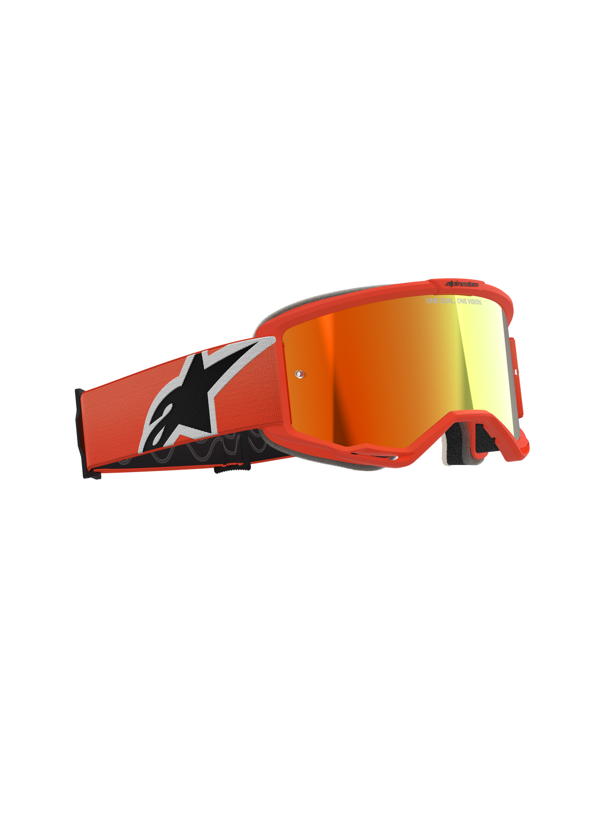 Vision 5 Corp Goggle - Orange Mirror Red