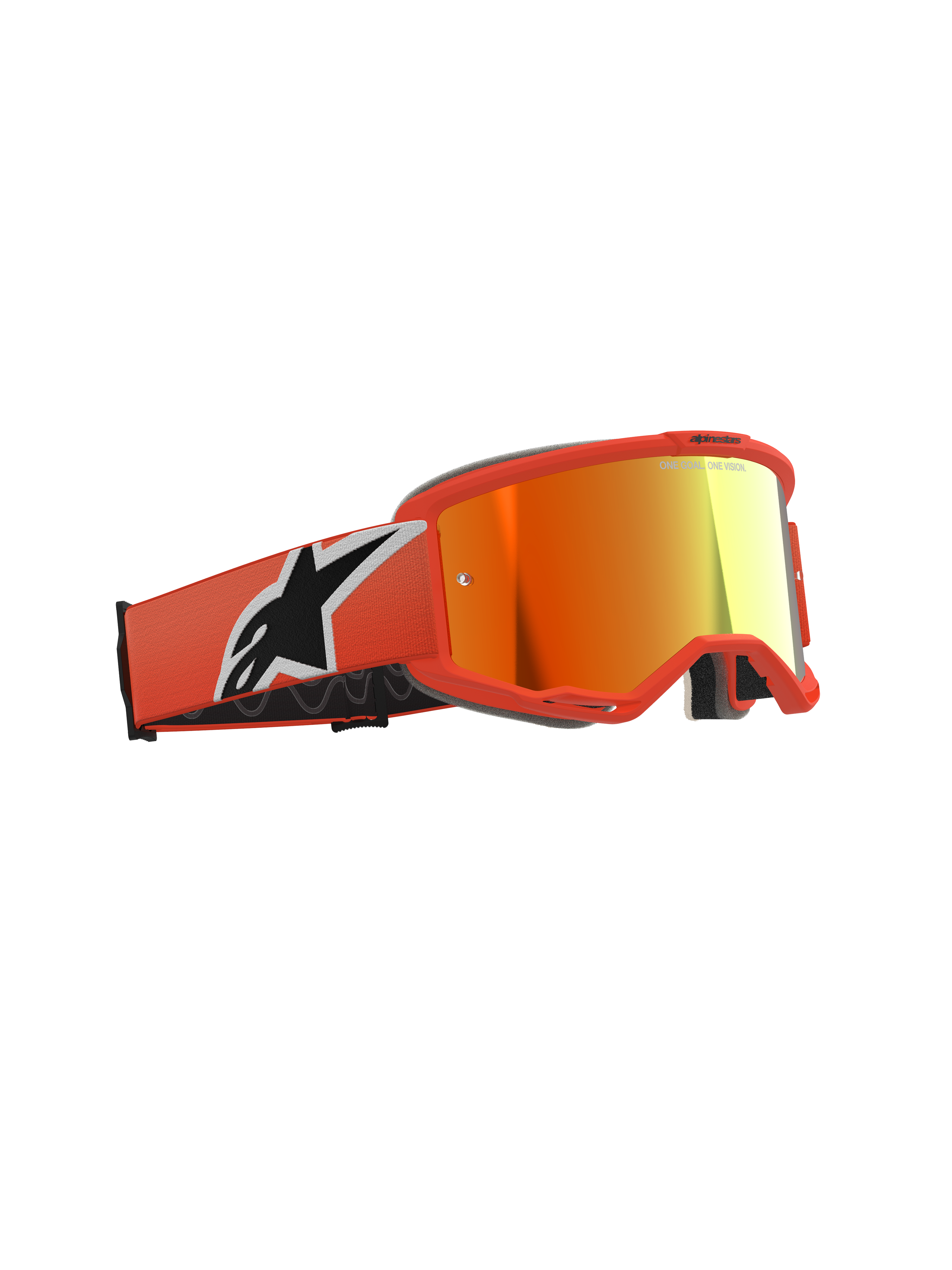 Vision 5 Corp Goggle - Orange Mirror Red