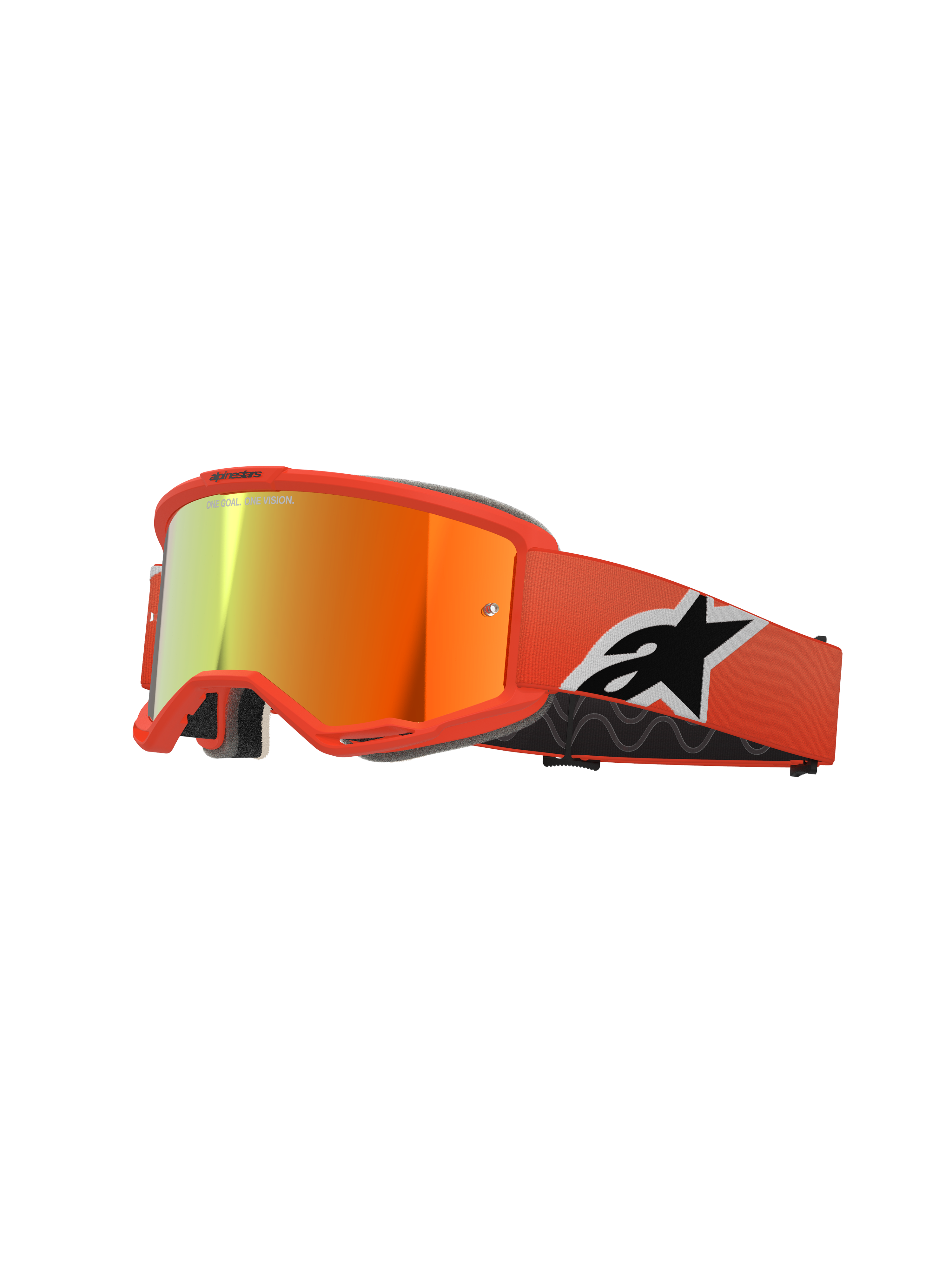Vision 5 Corp Goggle - Orange Mirror Red