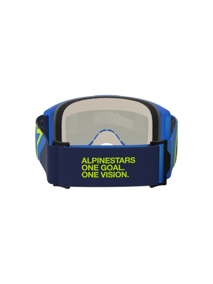 Vision 5 Corp Goggle - Blue Yellow Fluo Mirror Blue