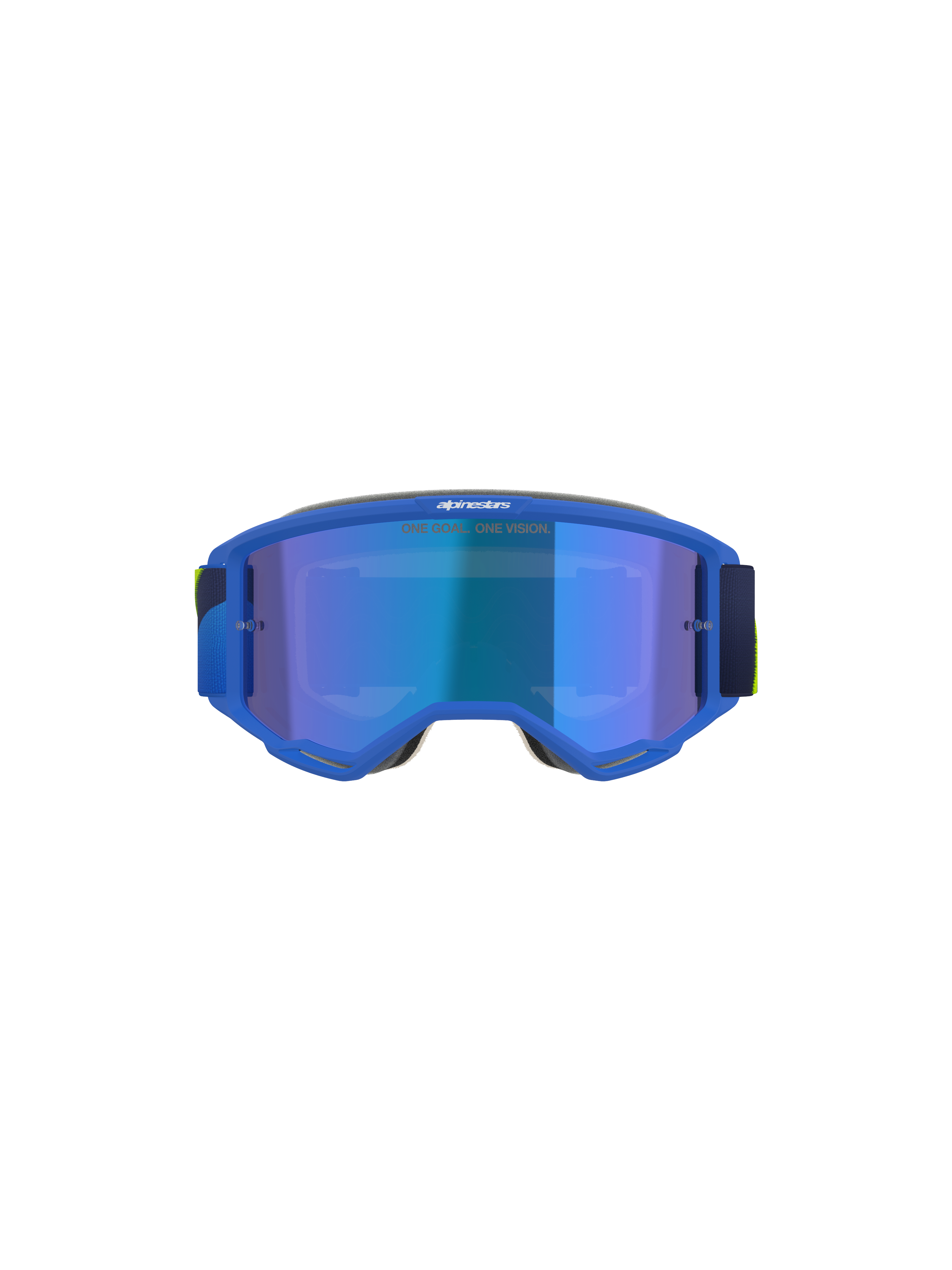 Vision 5 Corp Goggle - Blue Yellow Fluo Mirror Blue – ReiseMoto