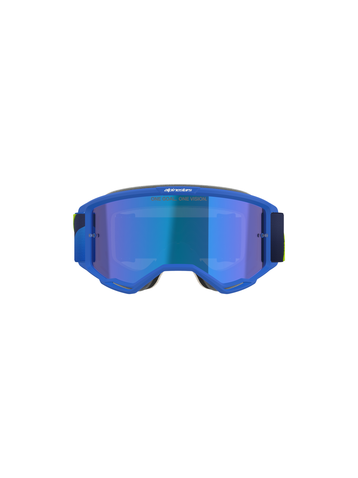Vision 5 Corp Goggle - Blue Yellow Fluo Mirror Blue