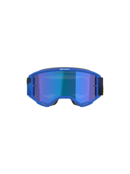 Vision 5 Corp Goggle - Blue Yellow Fluo Mirror Blue