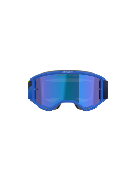 Vision 5 Corp Goggle - Blue Yellow Fluo Mirror Blue